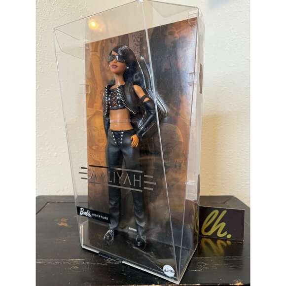 Barbie Aaliyah Signature Music Series Doll Black Faux Leather New Sealed - Picture 2 of 5